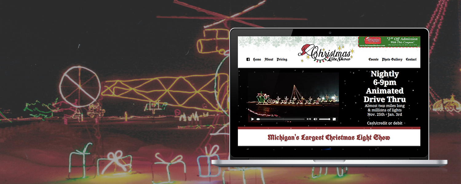 Christmas Lite Show responsive banner